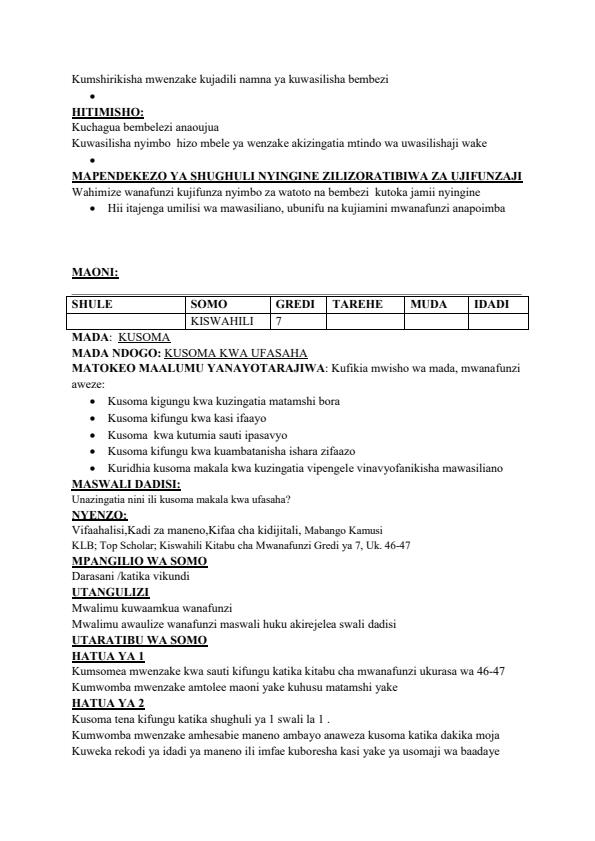 2023-grade-7-klb-top-scholar-kiswahili-lesson-plan-term-2-13913