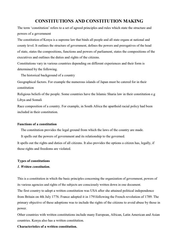 Constitutions-and-Constitution-Making-Process-Notes-Form-2-History-and-Government_16280_0.jpg